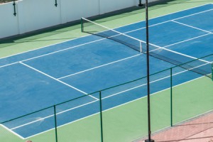 Tennis court hotel Palm beach Aruba